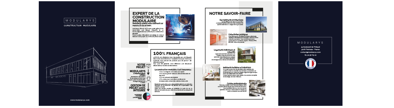 brochure communication print nicolas roullet modularys novakiosk construction toulouse